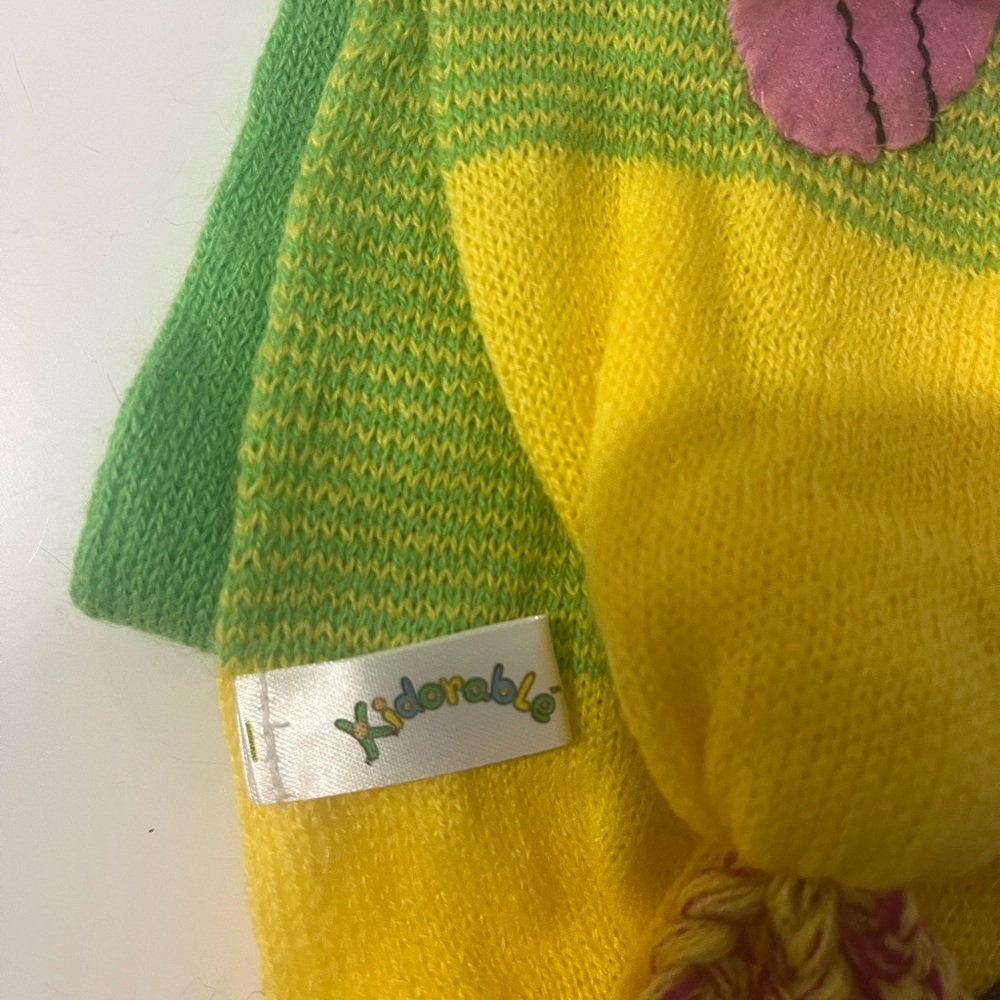 Kid, adorable, hat, and scarf set